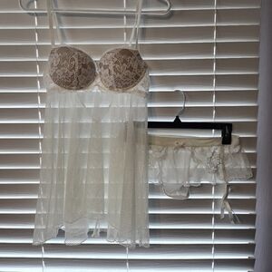 Elegant Lace Cream Dress